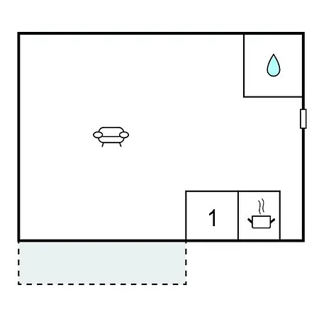 1 Bedroom Lovely In 度假居